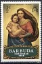 Antigua and Barbuda - 1969 - Navidad - 1/2 ¢ - Multicolor - Christmas, Madonna, Raphael - Scott 39 - The Virgin and Child Sistine Madonna Raphael - 0